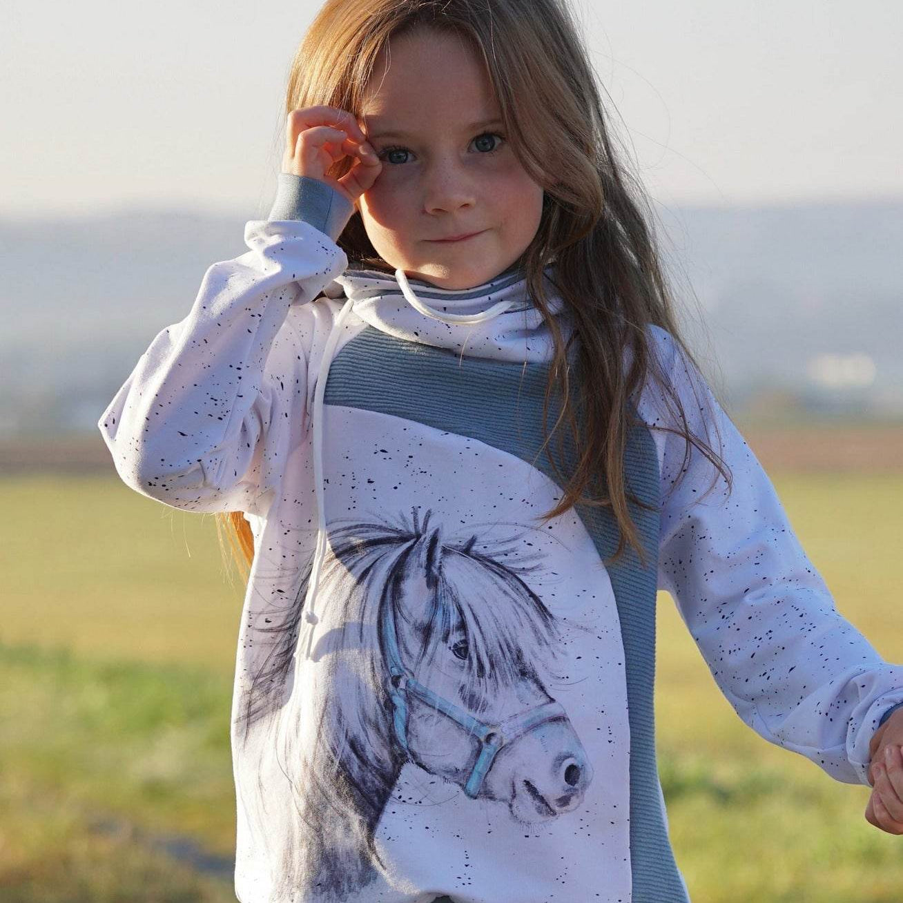 Schnittmuster Raglanhoodie mini MAILO 86/92- 158/164 : - Sewando