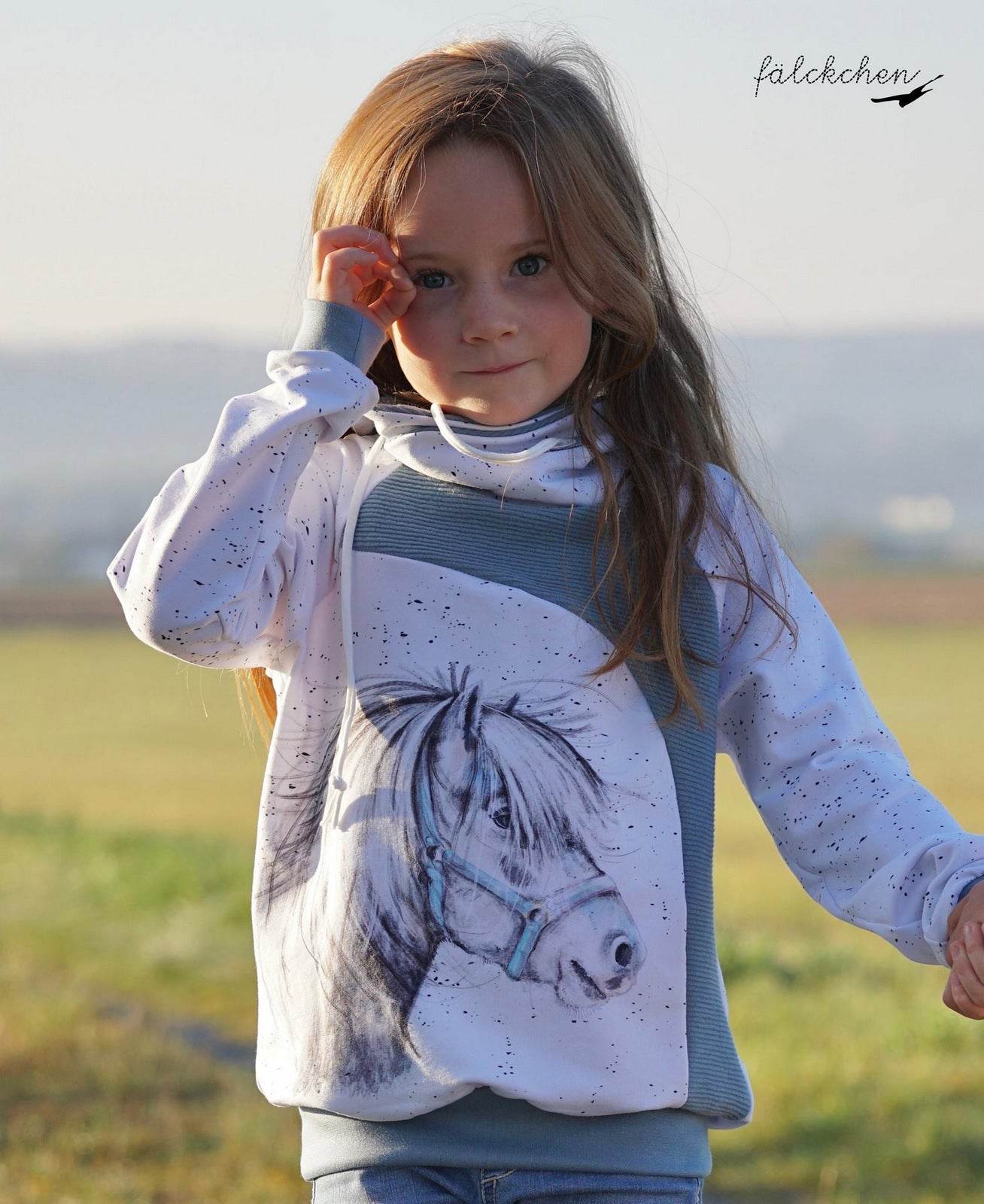 Schnittmuster Raglanhoodie mini MAILO 86/92- 158/164 : - Sewando