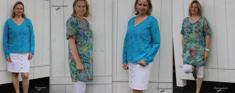 Schnittmuster Bluse/ Tunika ANKI Gr. XS-XXL : - Sewando
