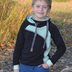 Schnittmuster Raglanhoodie mini MAILO 86/92- 158/164 : - Sewando