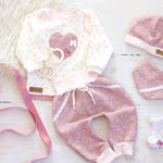 Schnittmuster Newborn-Set LOU Hose&Shirt&Tuch&Mütze Gr. 50-92 icl. gratis Plotterdatei : - Sewando
