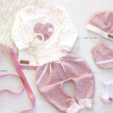Schnittmuster Newborn-Set LOU Hose&Shirt&Tuch&Mütze Gr. 50-92 icl. gratis Plotterdatei : - Sewando