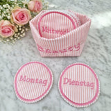 Stickdatei Waschpads Wochentage & Beauty Box ITH Set 2666 – Design-by-Jasmina Abschminkpad