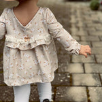 Schnittmuster Rüschenkleid Wini Maxi Gr. 104-146 - Sewando