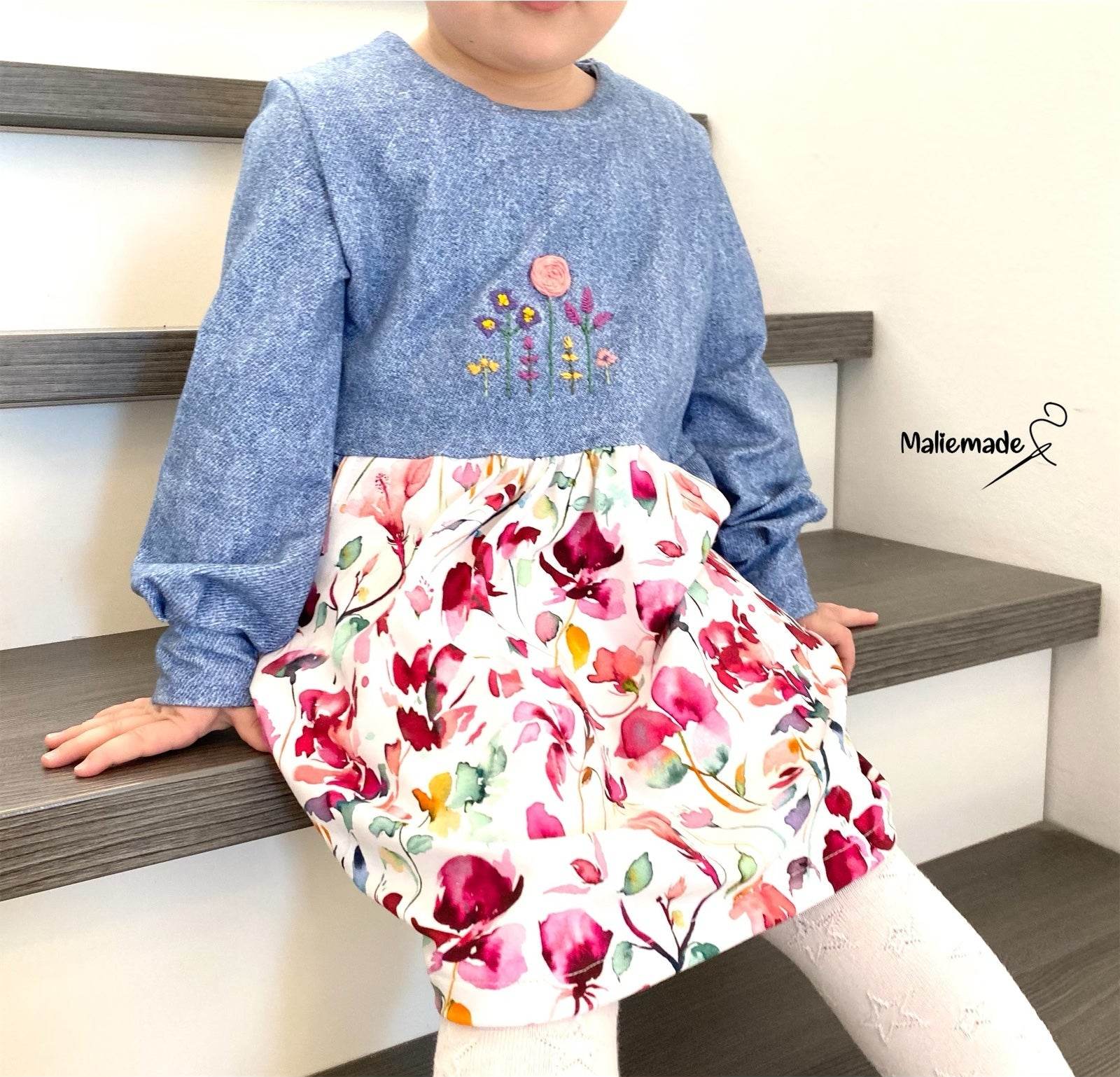 Schnittmuster KleiderElla Sweatkleid Gr. 80-140 - Sewando