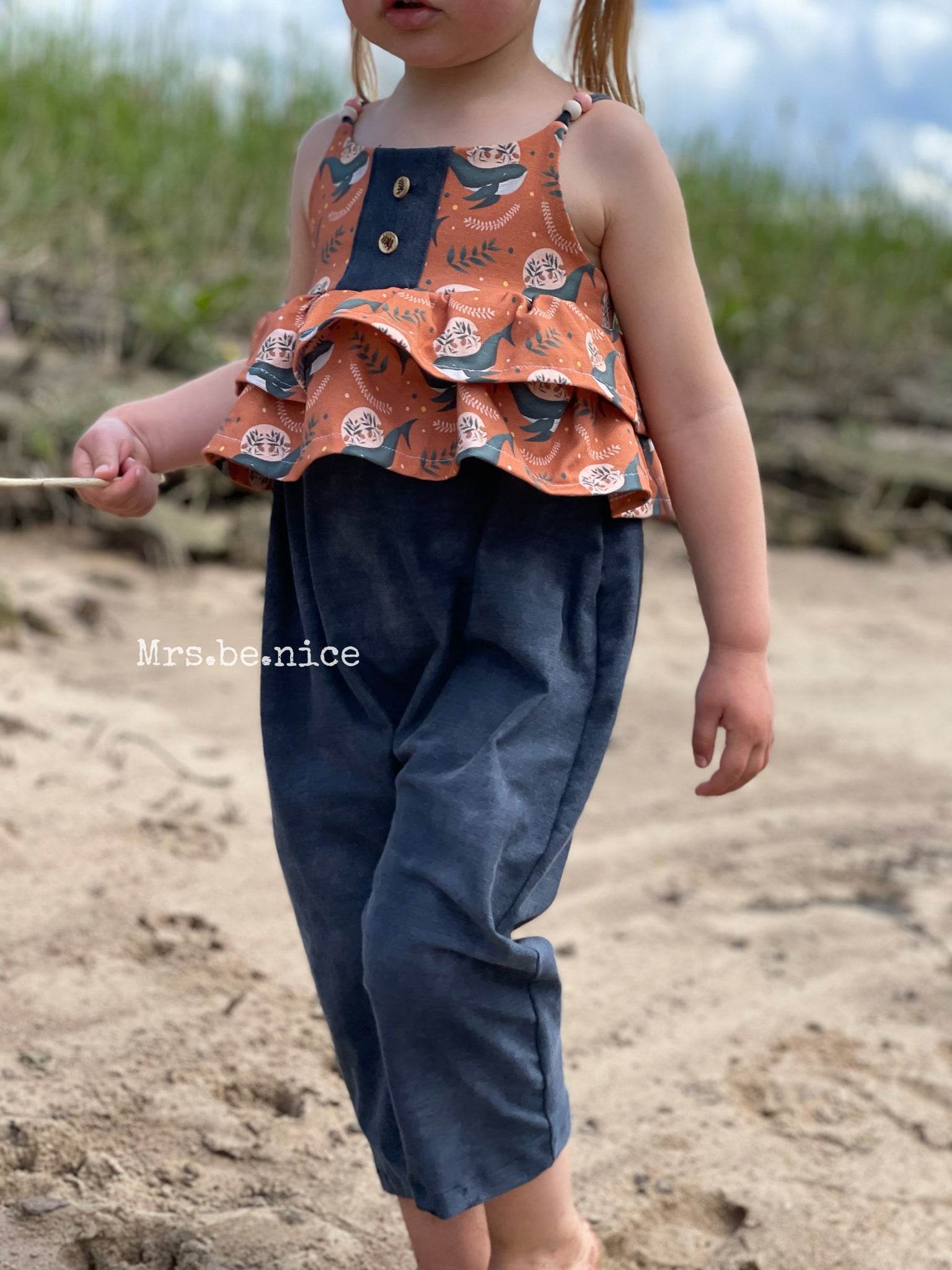 Schnittmuster Jumpsuit Filippa Maxi Gr. 92-140 - Sewando