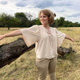 Schnittmuster Bluse POPPY - mit Puffärmeln und Variante Tunika und Kleid | Gr. 32-50 (PDF) - Sewando
