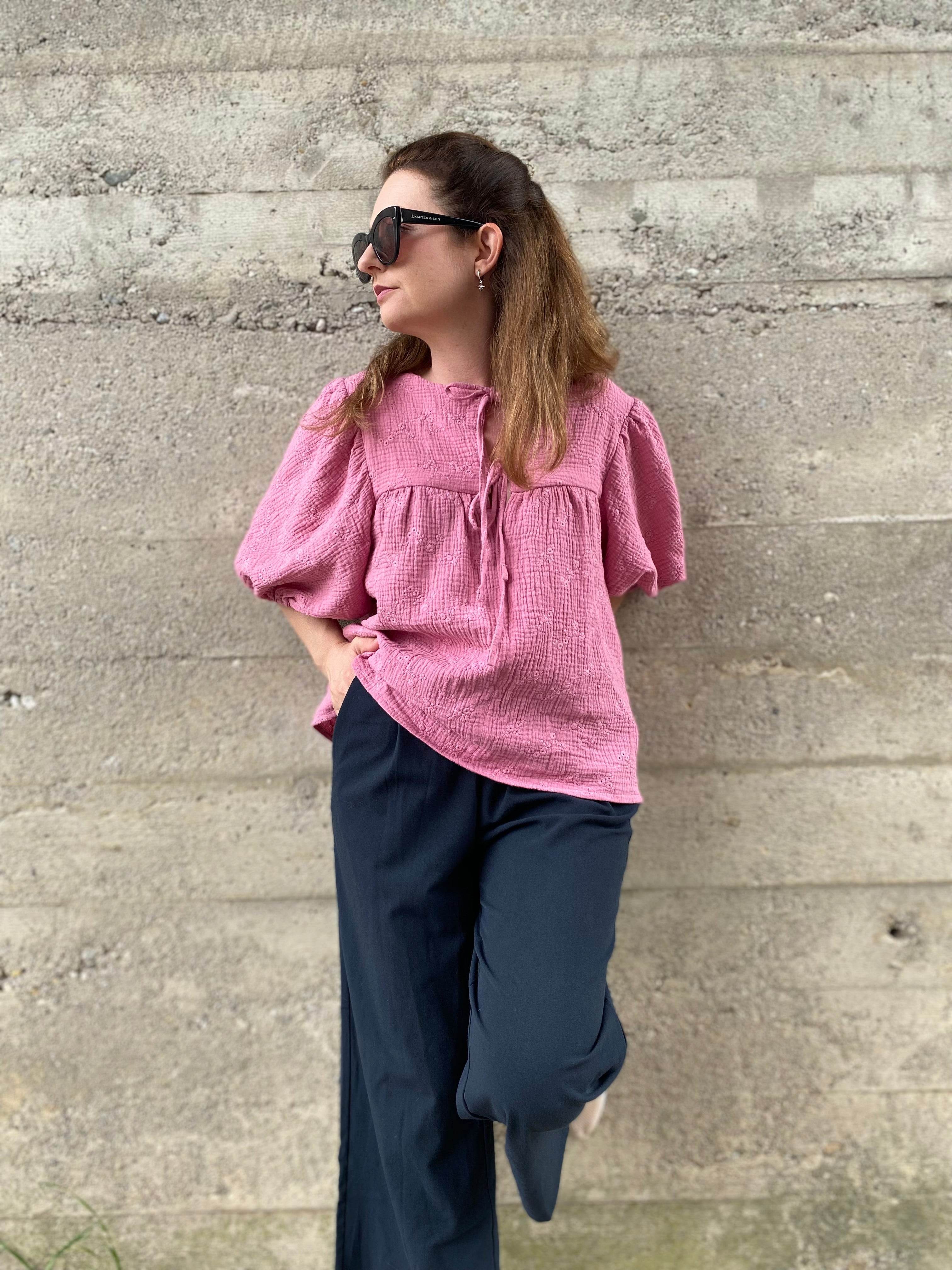 Schnittmuster Bluse POPPY - mit Puffärmeln und Variante Tunika und Kleid | Gr. 32-50 (PDF) - Sewando