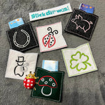 12x Stickdatei Glücksminis ITH und Satinstick - Sewando