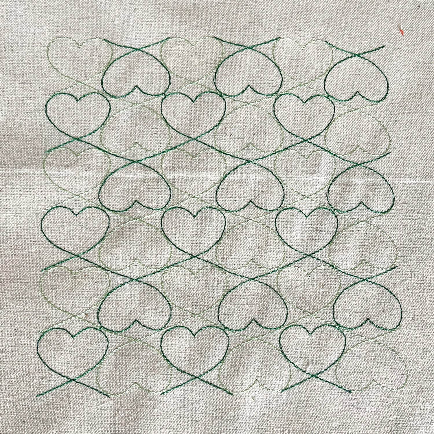 6x Stickdatei Füllmuster Herzen - Sewando