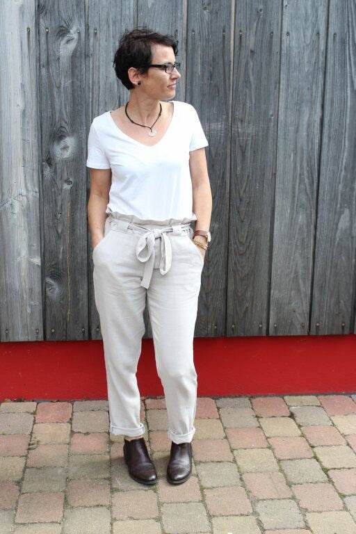 Schnittmuster lange Hose, Culotte,Shorts SIRMIONE Gr. 34-48 : - Sewando