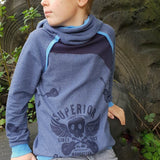 Schnittmuster Raglanhoodie mini MAILO 86/92- 158/164 : - Sewando