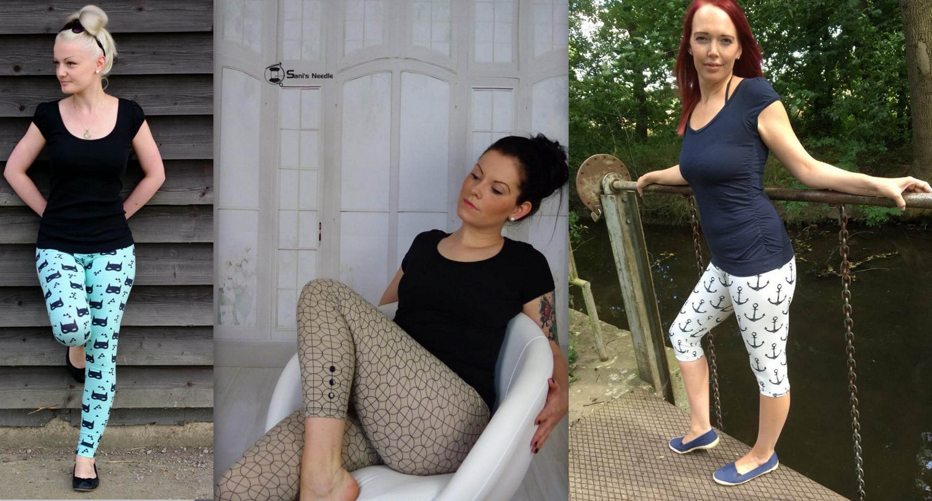 Schnittmuster Leggins LORA Gr. XS-XXL : - Sewando
