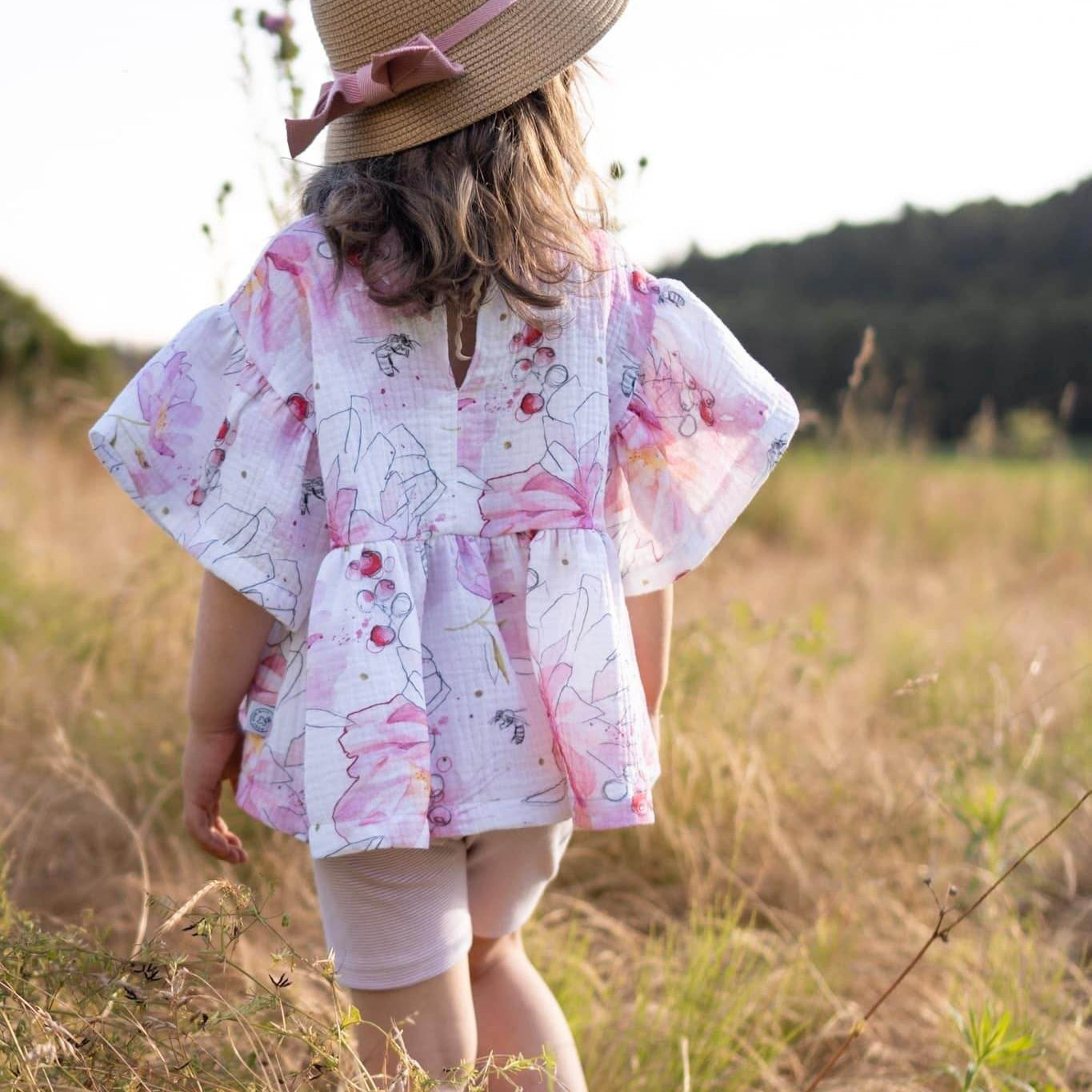 Schnittmuster Bluse/Kleid/Top Kaya inkl. Beamerdatei - Gr.68-140 - Sewando