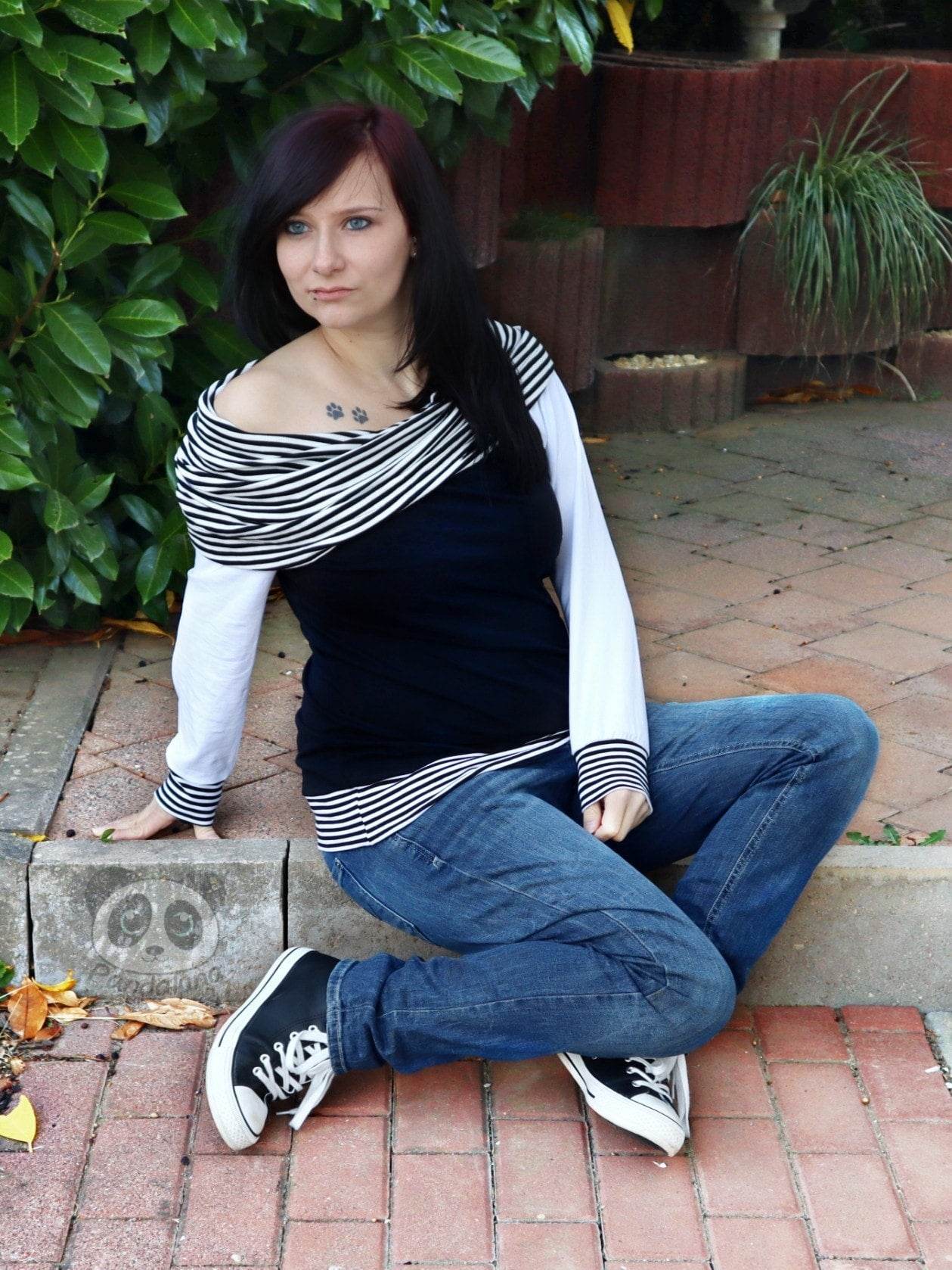 Raglan-Kragen-Shirt Alea Gr. 32-58 - Sewando