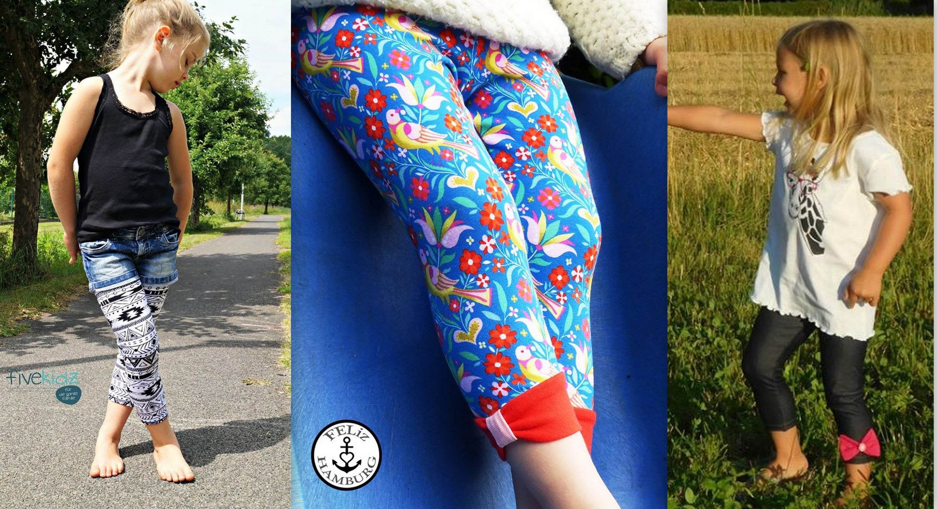 Schnittmuster Leggins mini LORA Gr. 86/92 - 146/152 : - Sewando