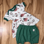 Schnittmuster Newborn LOU SET Kleid, kurze Hose, Haarband Gr. 50-92 + gratis Plotterdatei : - Sewando