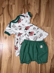 Schnittmuster Newborn LOU SET Kleid, kurze Hose, Haarband Gr. 50-92 + gratis Plotterdatei : - Sewando