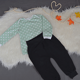 Schnittmuster Newborn-Set LOU Hose+Shirt Gr. 50-92 icl. gratis Plotterdatei : - Sewando