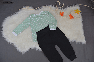 Schnittmuster Newborn-Set LOU Hose+Shirt Gr. 50-92 icl. gratis Plotterdatei : - Sewando