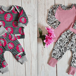 Schnittmuster Newborn-Set LOU Hose+Shirt Gr. 50-92 icl. gratis Plotterdatei : - Sewando