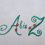 Stickdatei Monogramm Blume Buchstaben Alphabet Set 144 - Sewando