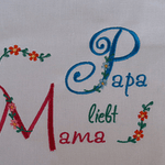 Stickdatei Monogramm Blume Buchstaben Alphabet Set 144 - Sewando