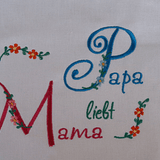 Stickdatei Monogramm Blume Buchstaben Alphabet Set 144 - Sewando
