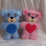 Stickdatei Hipster Teddy In the Hoop mit Brille Teddybär Set 304 - Sewando