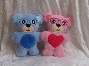 Stickdatei Hipster Teddy In the Hoop mit Brille Teddybär Set 304 - Sewando