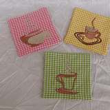 Stickdatei Kaffee Pause Mug Rug In the Hoop Set 133 - Sewando