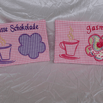 Stickdatei Kaffee Pause Mug Rug In the Hoop Set 133 - Sewando