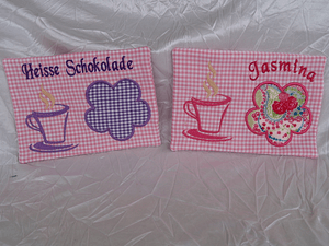 Stickdatei Kaffee Pause Mug Rug In the Hoop Set 133 - Sewando