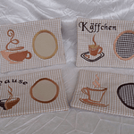 Stickdatei Kaffee Pause Mug Rug In the Hoop Set 133 - Sewando