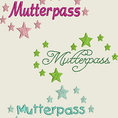 Stickdatei Mutterpass Stern Babyfüsse Baby Füsse Set 409 - Sewando