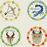 Stickdatei Sternzeichen Horoskop Set 561 - Sewando