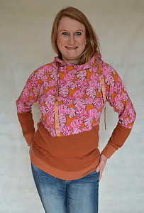 Schnittmuster Hoodie/Hoodiekleid JULIETA 34-52 + Kragen Add on : - Sewando