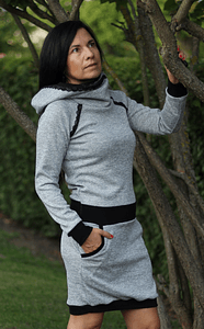 Schnittmuster Hoodie/Hoodiekleid JULIETA 34-52 + Kragen Add on : - Sewando