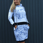 Schnittmuster Hoodie/Hoodiekleid JULIETA 34-52 + Kragen Add on : - Sewando
