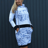 Schnittmuster Hoodie/Hoodiekleid JULIETA 34-52 + Kragen Add on : - Sewando