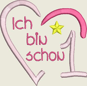 Stickdatei Zahl Ich bin schon Geburtstag Set 572 - Sewando