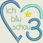 Stickdatei Zahl Ich bin schon Geburtstag Set 572 - Sewando