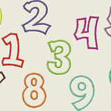 Stickdatei ABC 8cm Alphabet Zahlen Applikation Set 236 - Sewando