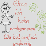 Stickdatei Oma Opa Mama Papa - Du bist großartig Set 586 - Sewando