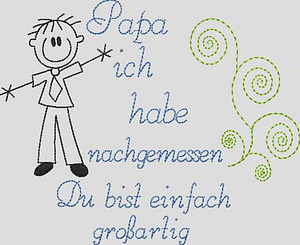 Stickdatei Oma Opa Mama Papa - Du bist großartig Set 586 - Sewando