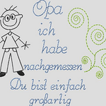 Stickdatei Oma Opa Mama Papa - Du bist großartig Set 586 - Sewando