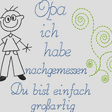 Stickdatei Oma Opa Mama Papa - Du bist großartig Set 586 - Sewando