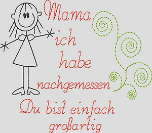 Stickdatei Oma Opa Mama Papa - Du bist großartig Set 586 - Sewando