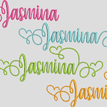 Stickdatei Schrift ABC In Love 2 Liebe Herz Buchstaben Zahlen Set 594 - Sewando