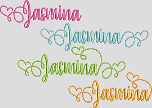 Stickdatei Schrift ABC In Love 2 Liebe Herz Buchstaben Zahlen Set 594 - Sewando